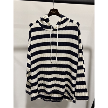 Marta Du Chateau Mdc Ysaline Blouse 21146 Navy Hoodie