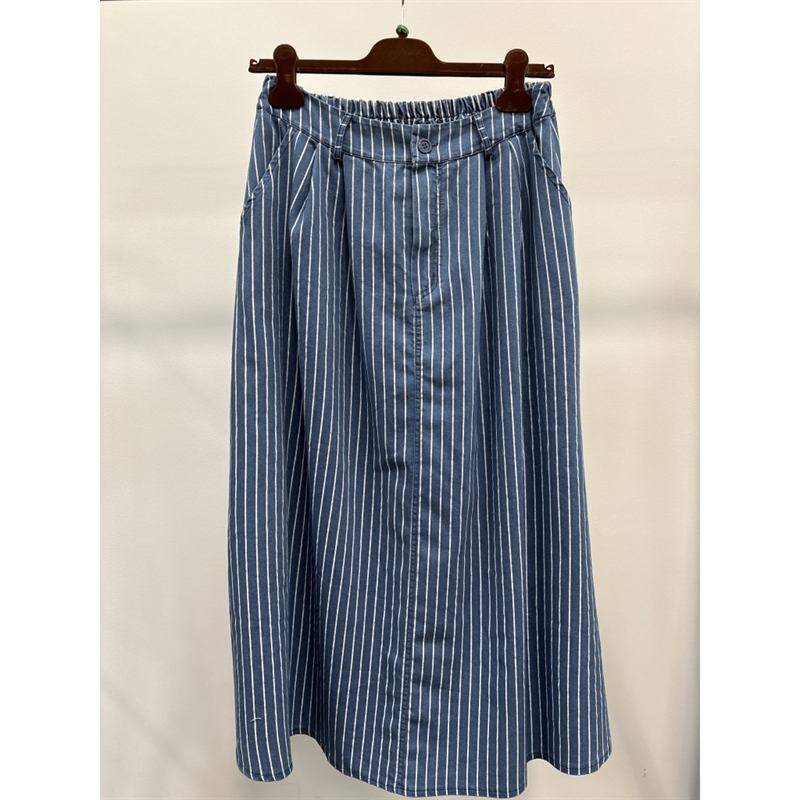 Marta Du Chateau Mdc Emeline Skirt 257005 Medium Blue Nederdel