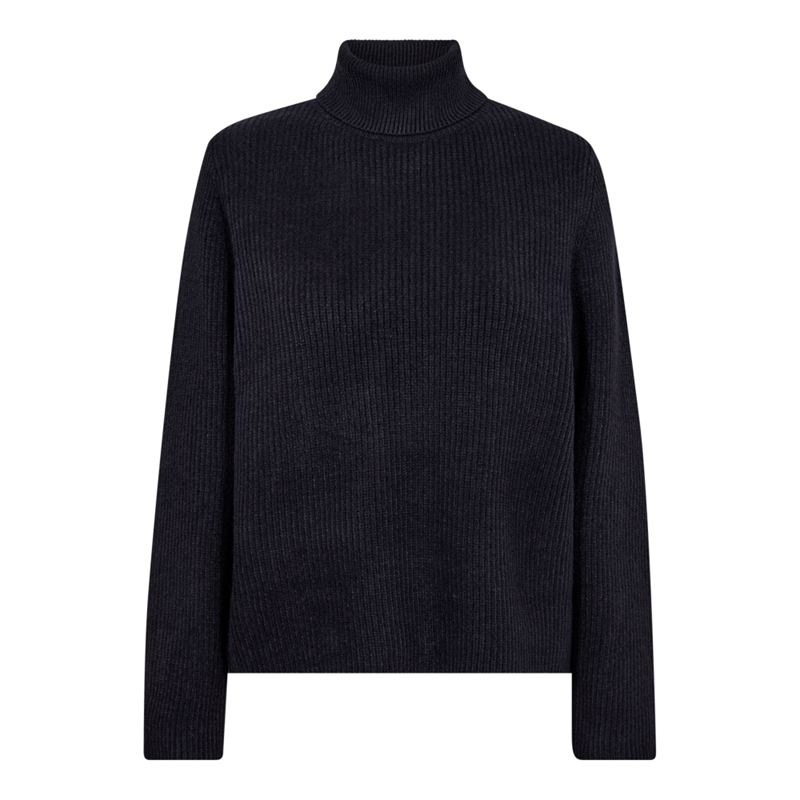 Co Couture RowCC Rib Roll Neck 32159 Navy 〖 PRE-ORDRE〗 KOMMER I SEPTEMBER