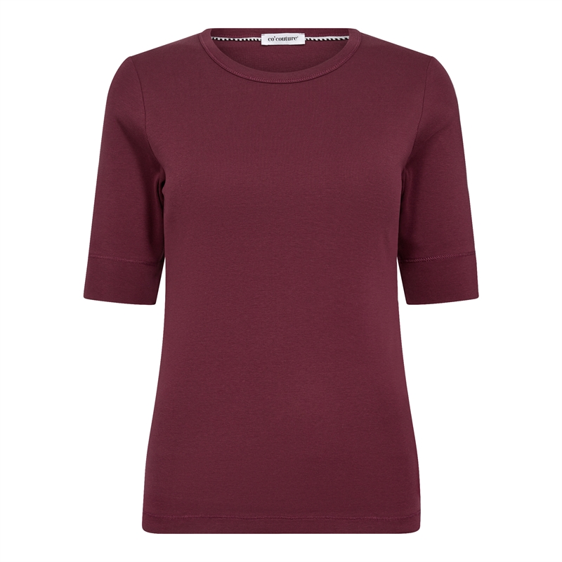 Co Couture GrannyCC SS Tee 33016 Burgundy〖 PRE-ORDRE〗KOMMER I FEBRUAR