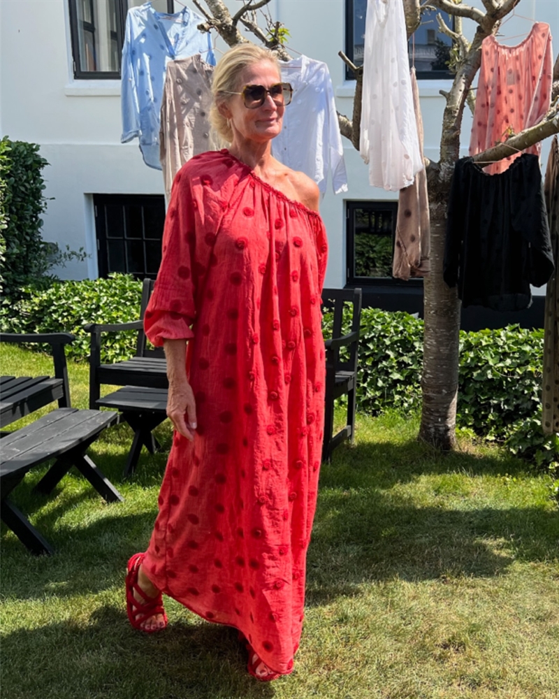 Cabana Living Dot dress Red - Kjole