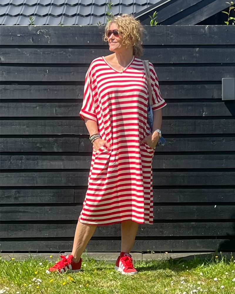 Cabana Living Milano 4407 Red - White  Sweatdress 