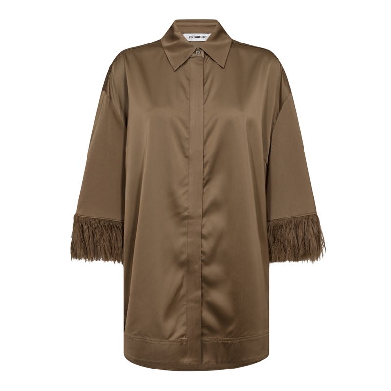 Co Couture AdnaCC Feather Shirt 35686 Walnut