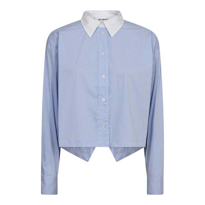 Co Couture GiaCC Crop Shirt 35740 Pale Blue 