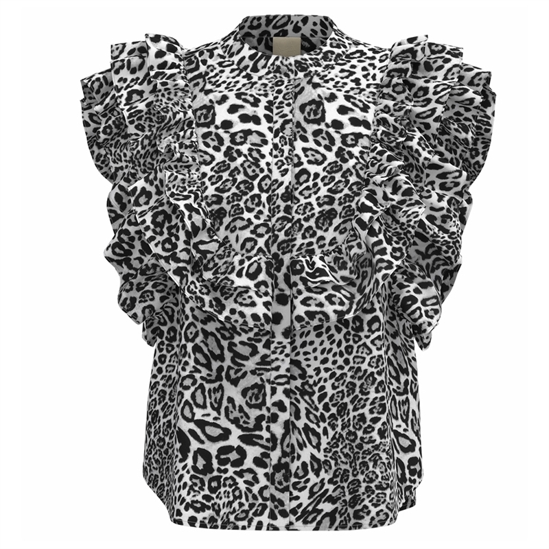 GOSSIA MusetteGO Kai Blouse G2192 Grey Leopard 