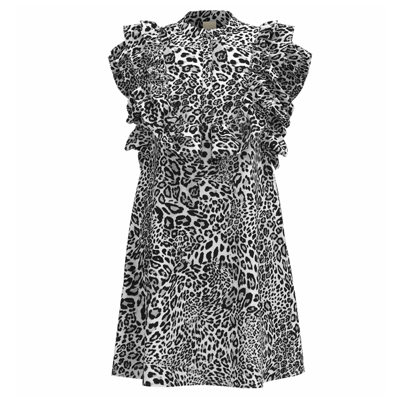 GOSSIA MusseGO Dress G2212 Kjole Grey Leopard 