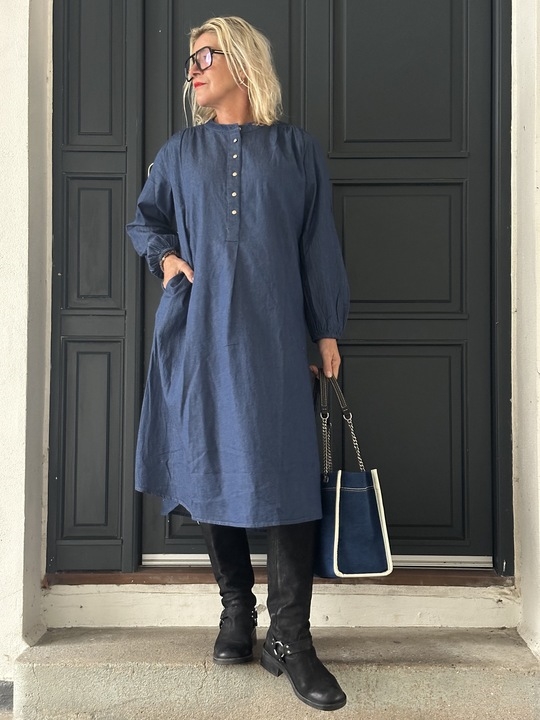 Gaspar Express Luna Denim Dress 2407702 Kjole 〖 PRE-ORDRE〗KOMMER IGEN I JANUAR