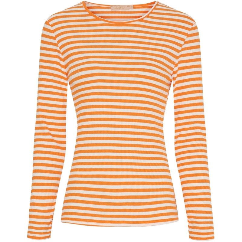 Marta Du Chateau Josiane LS Tee 49066 Arancio-Greggio