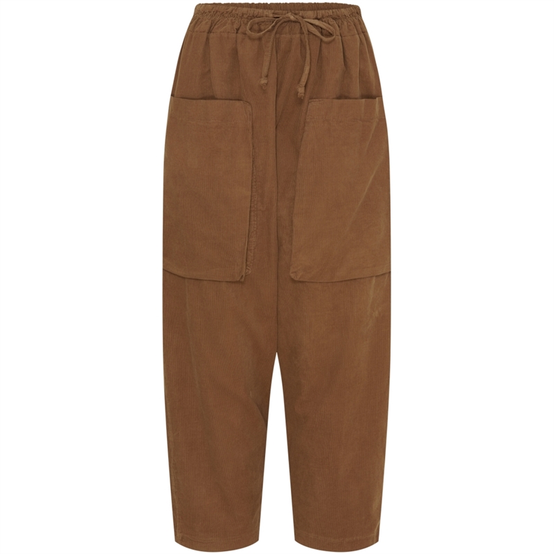 Marta Du Chateau Mdc Florence Pants 62786 Dark Camel 4741 Fløjlsbukser