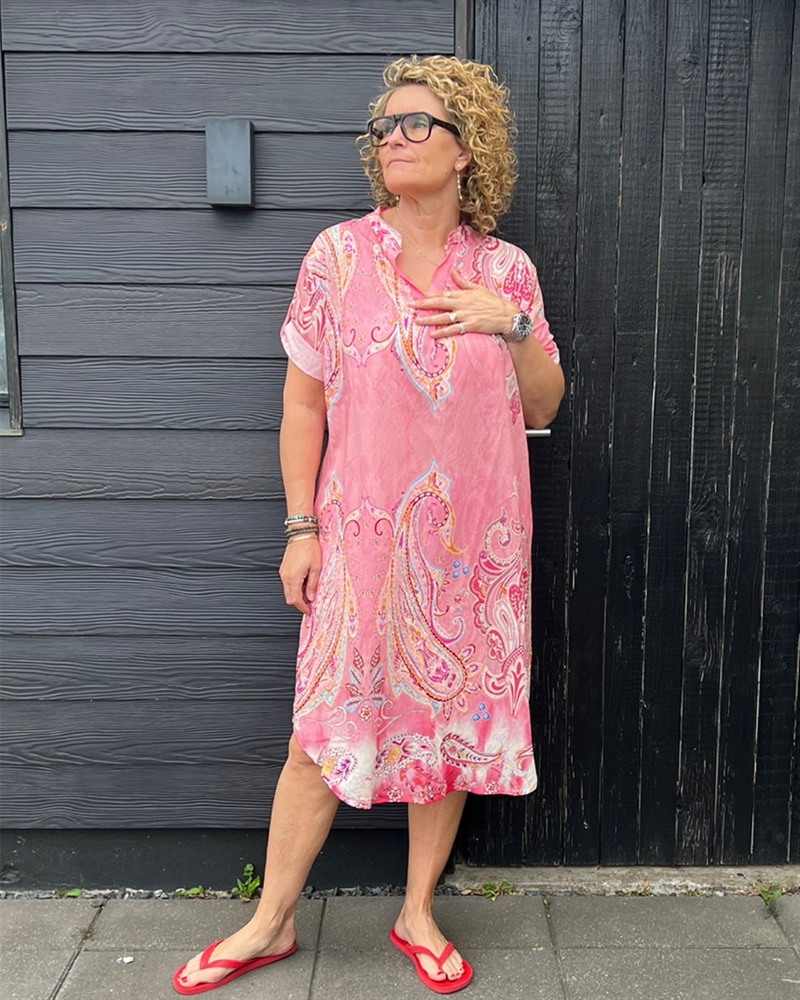 Marta Du Chateau Mdc Helma Dress 5677 Pink 1274 - Kjole