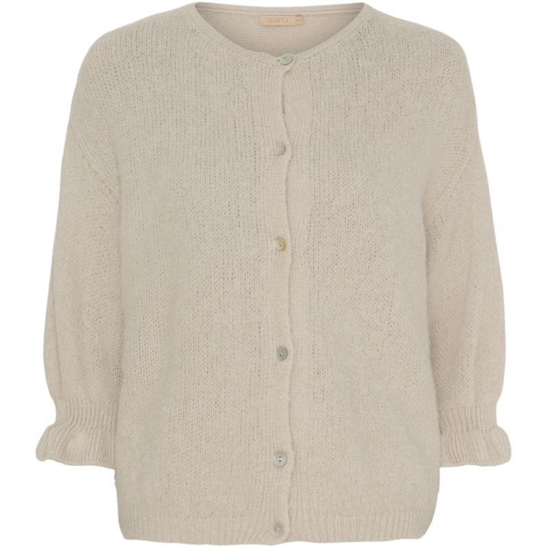 Marta Du Chateau Mdc Juliana Knit 2413 Beige Cardigan