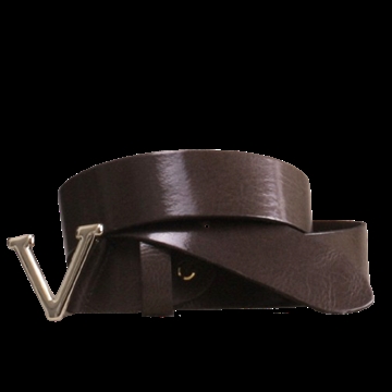 Bæltekompagniet Vibe Mud colored belt with golden buckle