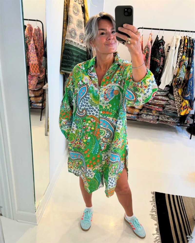 WAUW Ruth Shirt dress Green