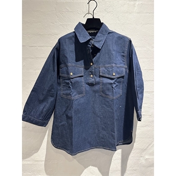 Gaspar Express Oslo Denim Shirt 2501323 Skjorte Dark Denim 〖 PRE-ORDRE〗KOMMER I FEBRUAR